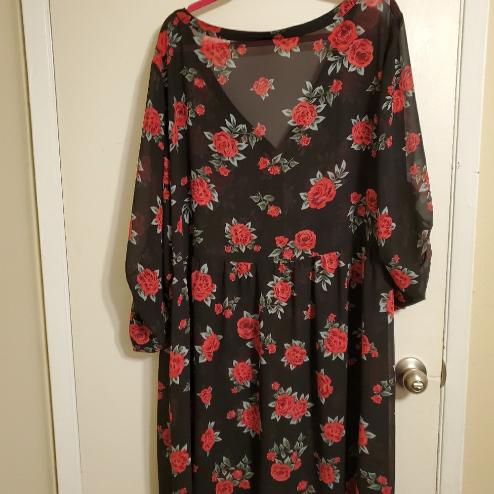 Torrid Floral Shirt Dress